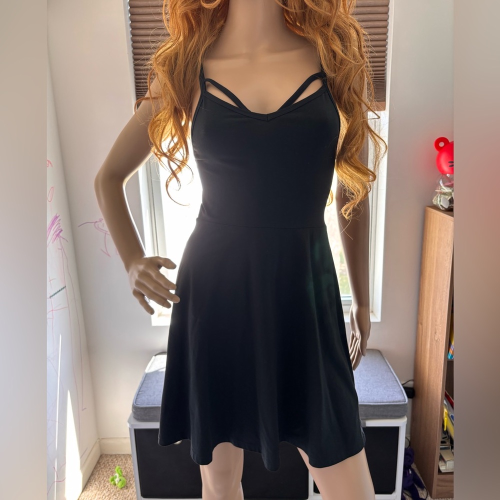 PINK Black sport dress